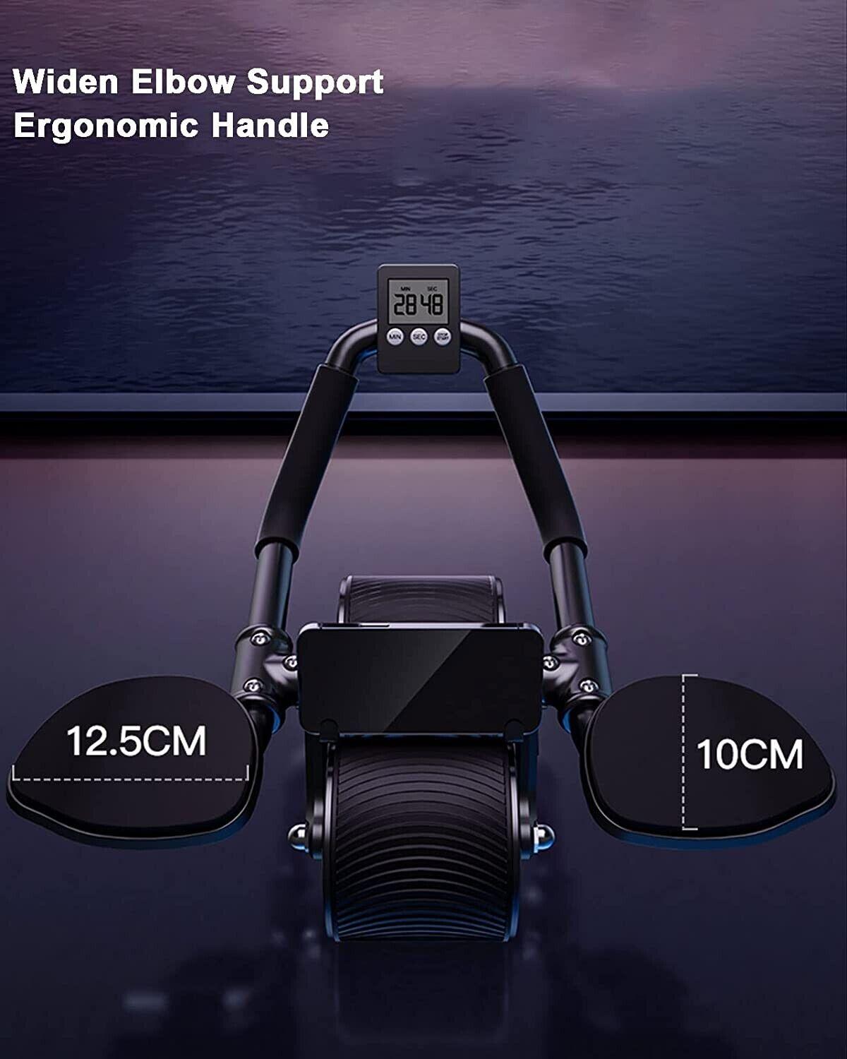 ab roller wheel workout Abdominal Fitness Wheel for Core Muscles Training Automatic Rebound Ab Roller with Timer ab roller wheel workout Abdominal Fitness Wheel for Core Muscles Training Automatic Rebound Ab Roller with Timer