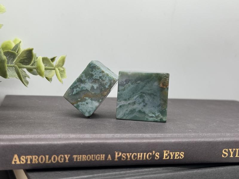 Moss Agate Crystal Free Forms