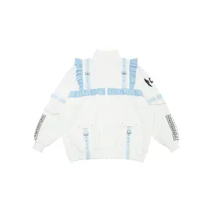 Hatsune Miku Forever White Blue Frill Oversized Jacket