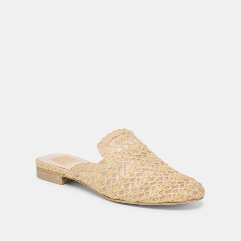 Dolce Vita KIRT FLATS LT NATURAL CROSS HATCH RAFFIA