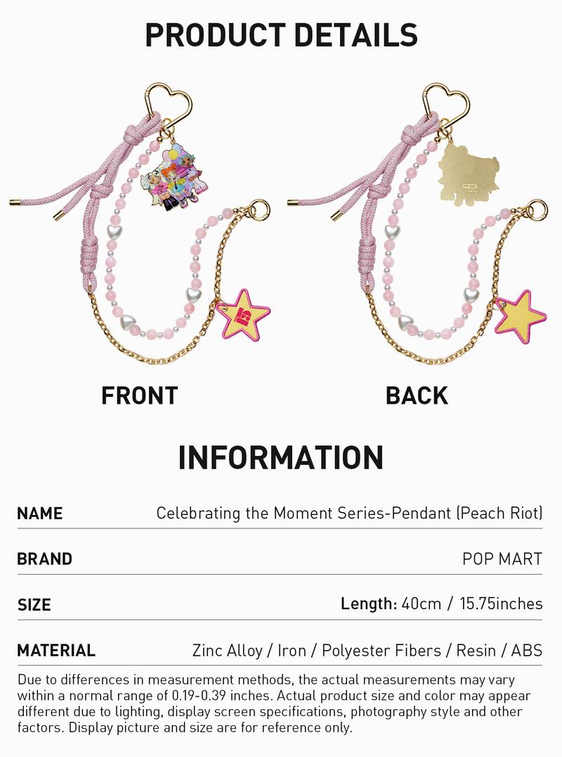 POP MART Celebrating the Moment Series-Pendant (Peach Riot)