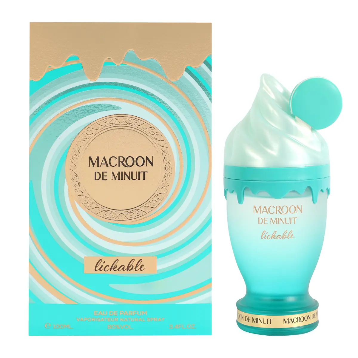 Afaq Macroon De Minuit Lickable Eau De Parfum Vaporisateur Natural Spray 100ml