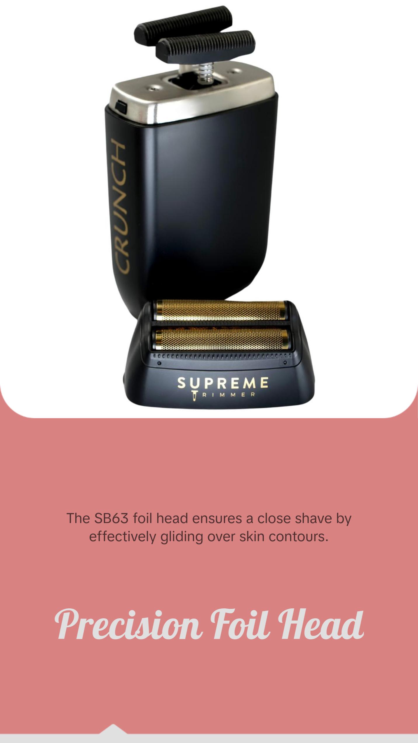 Supreme Trimmer SB63 Replacement Foil & Cutter Set for STF602 Foil Shaver - Smooth Durable Blades for Precision Shaving Personal Care Appliances