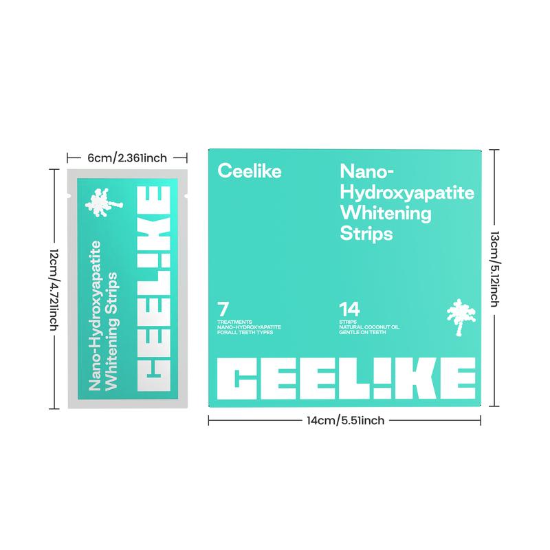 Ceelike 7-Day Teeth Strips | Enamel-Safe Formula for a Healthier & Refreshed Smile | Easy & Comfortable Fit
