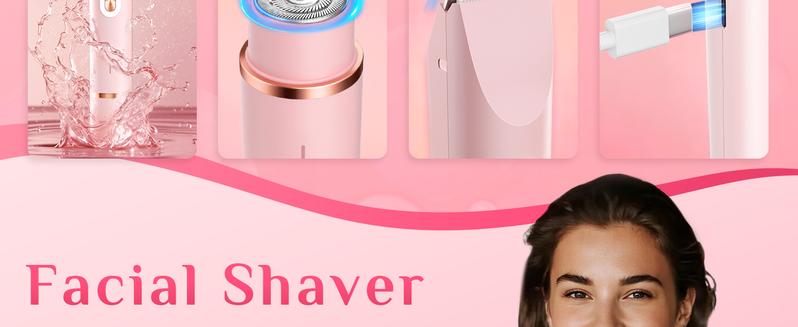 Dual Head Bikini Shaver for Women, Painless 2-in-1 Electric Body Hair Remover, Viral Portable Precision Water Proof Trimmer for Sensitive Areas, Rechargeable Mini Razor for Smooth Skin