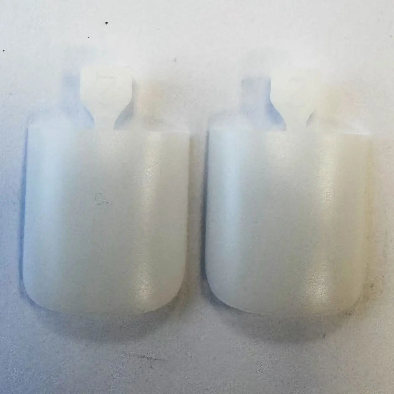 Sharp Square Pure Color Toe Nail Tips Milky White 