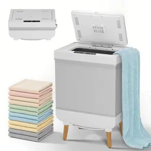 Towel Warmer Bucket - Foldable Collapsible Towel Warmer, Dual Heating/Drying Modes, Portable Heated Towel with High-Temp Fabric Liner and Support Legs, for Home, Spa, Salon, Bathroom - 35L