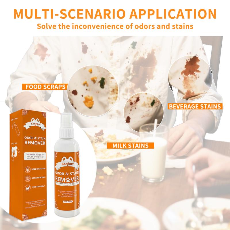 Stain Remove, Carpet Stain Remover with Deodorizer, Stain Remover for Clothes Laundry for Carpetfor Carpet, Rug, Linens, Furniture, Floors, Stain Treater Spray For Baby Clothes & Pets