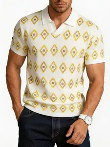 #SummerVibes 2026 Summer Polyester Half-Sleeve Knitted Shirt with Collar - Men's and Women's Version - Loose-Fitting, Casual, Simple Short-Sleeved Blouse as Base Layer