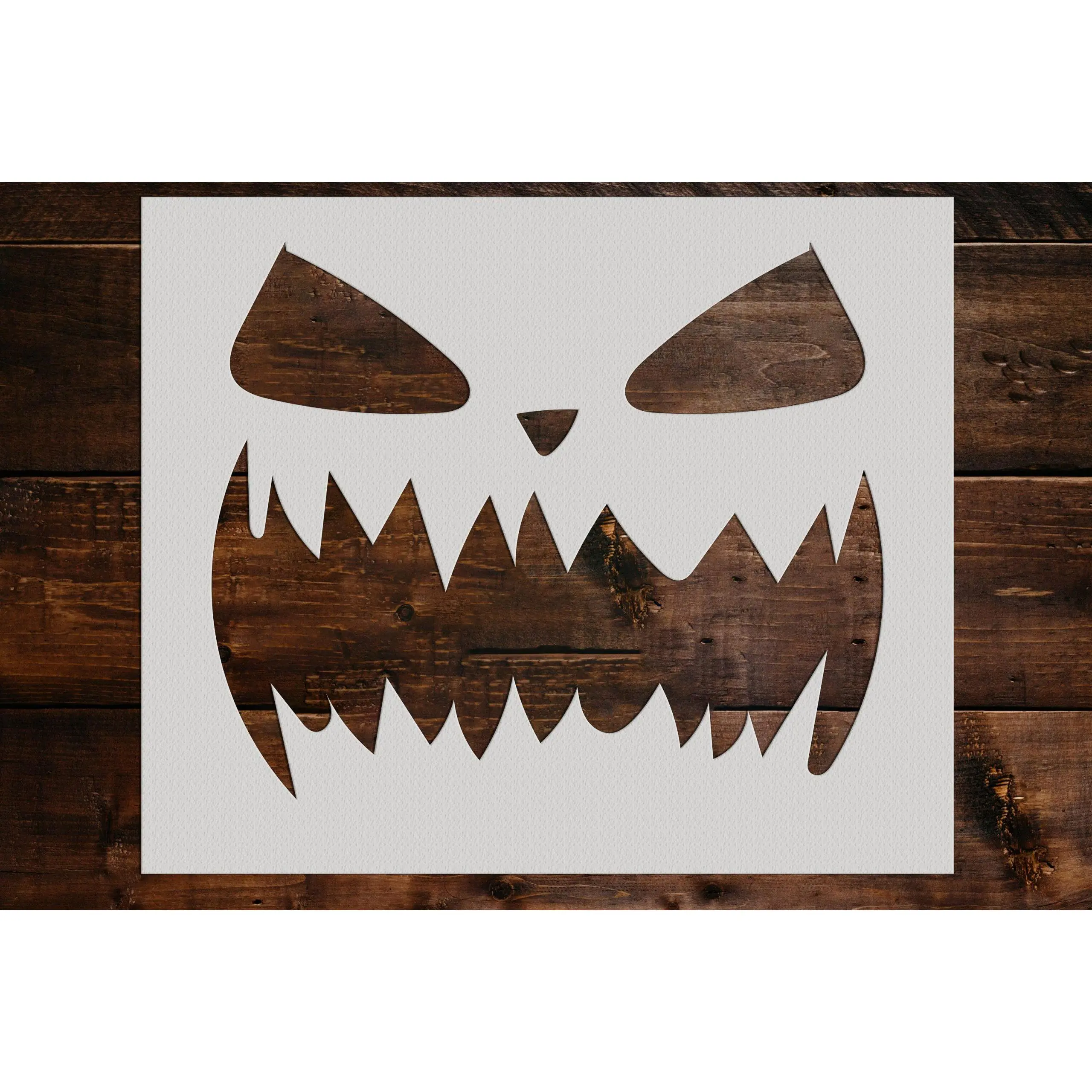 Pumpkin Face Stencil - Art and Wall Stencil