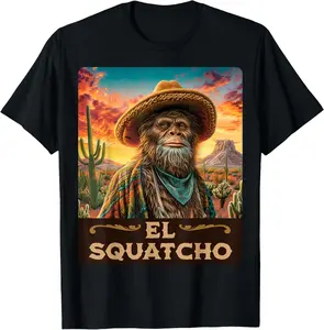 Guardian of The Desert: Bigfoot, Sasquatch, and El Squatcho T-Shirt