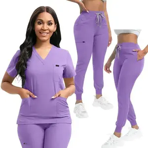 - Clinic Nurse Work Clothes - Neutral Scrub Suit, Multi-Color UniformGiftGift
