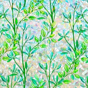 Window Privacy Film Stain Glass Window Film Rainbow Window Film Window clings Non-Adhesive Reusable Decorative