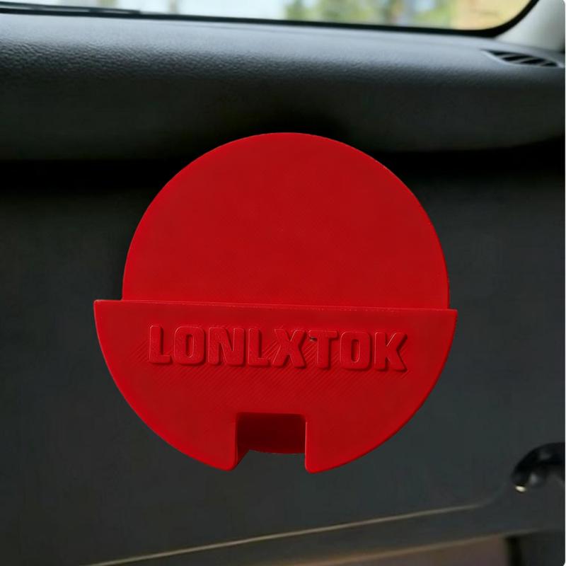 3D-Printed  Holster Non-Toxic PLA Secure Access for  Containers Multiple Colors Text Options Durable Sleek Design Clips Easily onto Sun Visor rebelenergy