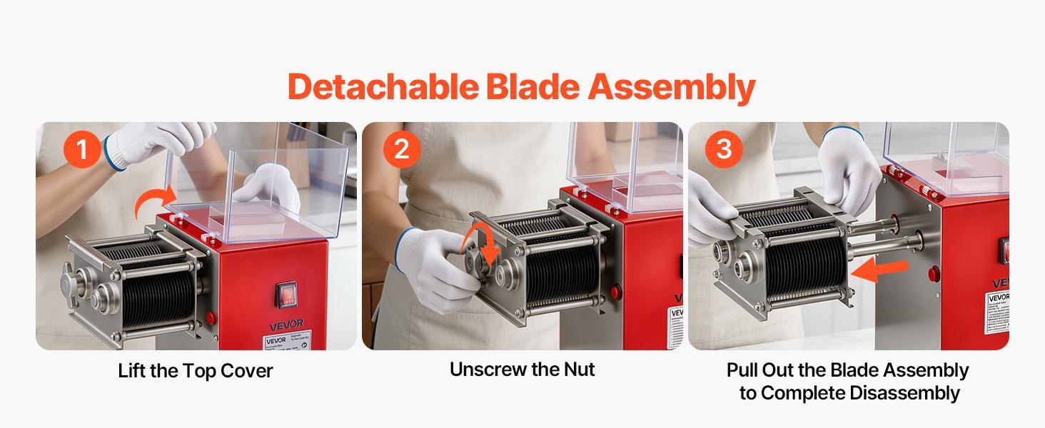 Detachable components for easier cleaning