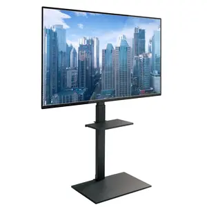 Height Adjustable TV Stand with Shelf