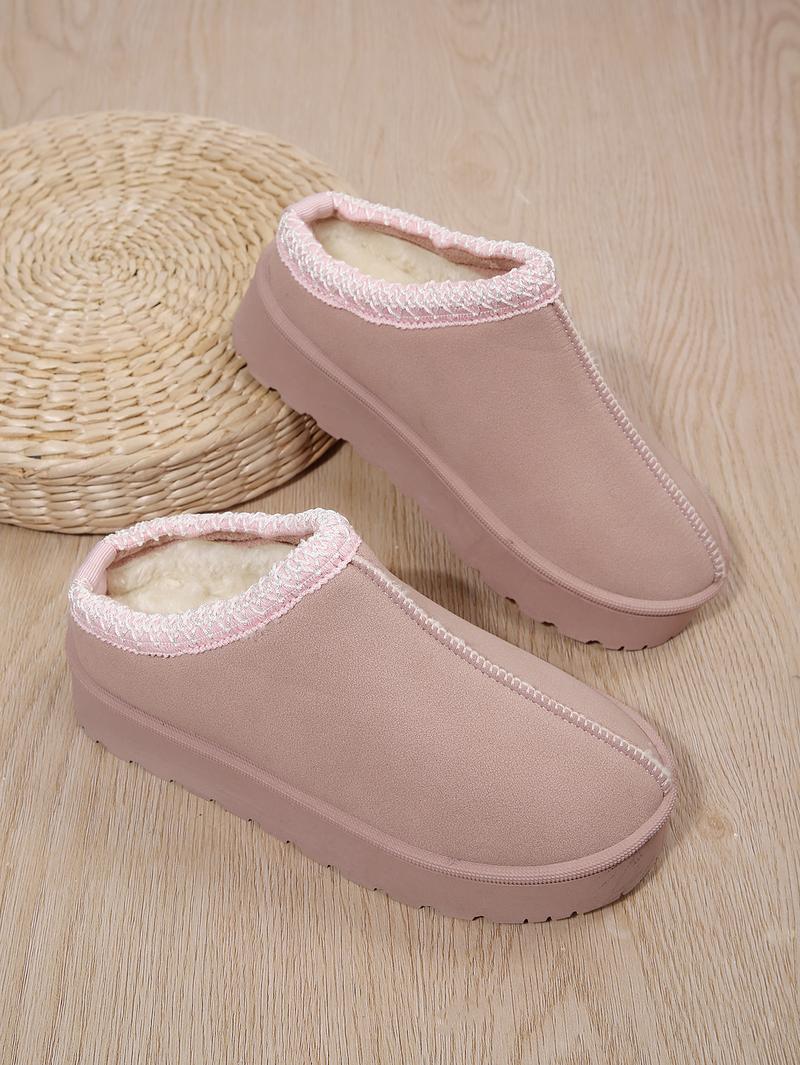 Women's Winter Snow Boots With Plush Lining, Warm Mid-Calf Snowboot, Winter Womensfashion Shoe, Outdoor Walking Boots for Women, Ideal Valentine's Day Gift  Footwear