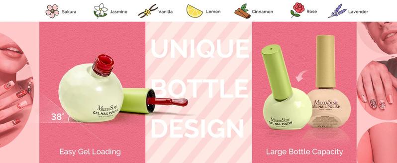 MelodySusie Plant-Based HEMA-Free & HPMA-Free & TPO-Free Gel Nail Polish Set - 16.5ml, Unique Tilt-and-Stand Bottle for Easy Gel Access, Best Gift Choice MelodySusie Plant-Based HEMA-Free & HPMA-Free & TPO-Free Gel Nail Polish Set - 16.5ml, Unique Tilt-and-Stand Bottle for Easy Gel Access, Best Gift Choice