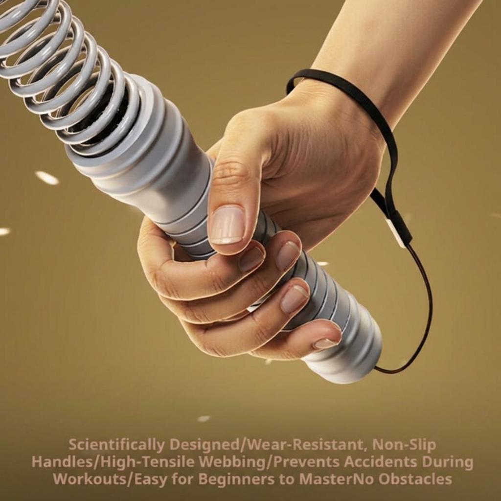 Portable Cordless Battle Ropes | Home Gym Equipment | For Home/Gym/Travel heavy resistance