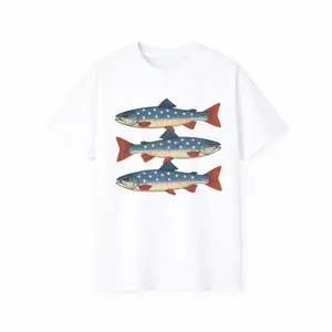 Trout Fish Shirt, Vintage Fish Shirt, 4th of July Shirt, Retro Fish Shirt, Fishing Shirt, 4th of July Bass Shirt, Patriotic