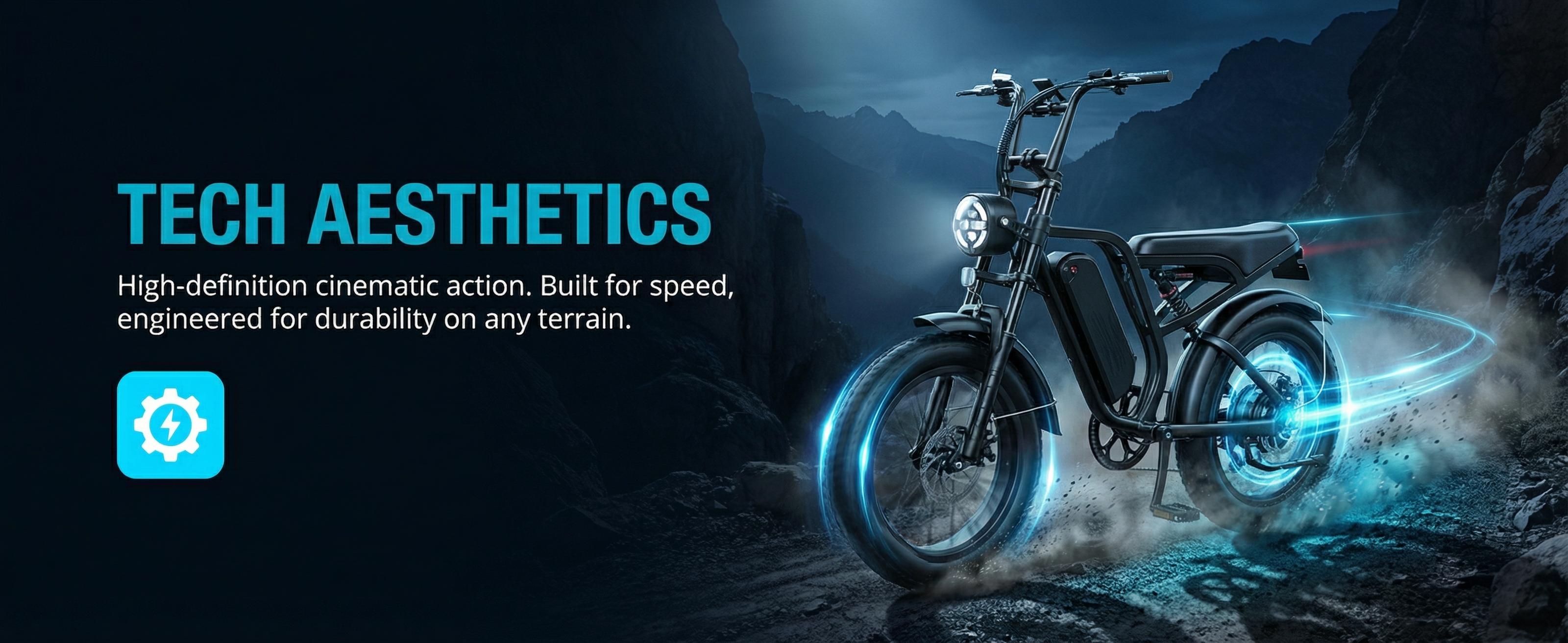 PASLDA ebike 1500W All-Terrain Electric Bike 34MPH Top Speed 48V 15.6AH Battery 20×4.0 Fat Tire 90N.m Torque Shock Absorption Shimano 7-Speed Gear System LCD Display