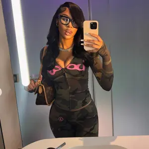 2025 Autumn New Versatile Letter Print Hooded Long Sleeve Cardigan Top and Long Pants Set