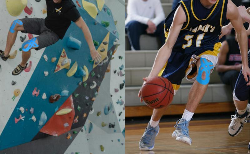 20 Pcs Precut Kinesiology Tape for Knees, Knee Support & Stability, Knee Pain Relief Athletic Tape - Waterproof & Elastic, Breathable Hypoallergenic Latex-Free Tape, Black