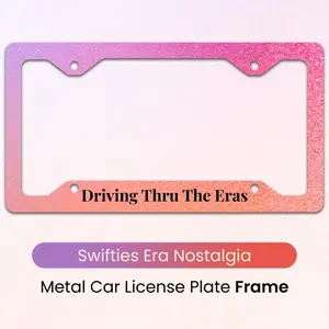 Driving Thru The Eras License Plate Frame
