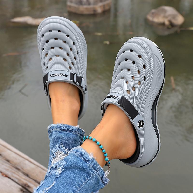 Men's and Women's  Clogs Outdoor Thick Sole Non-Slip Odor Resistant Durable Quick Drying Soft Beach Sandals.Summer Slippers