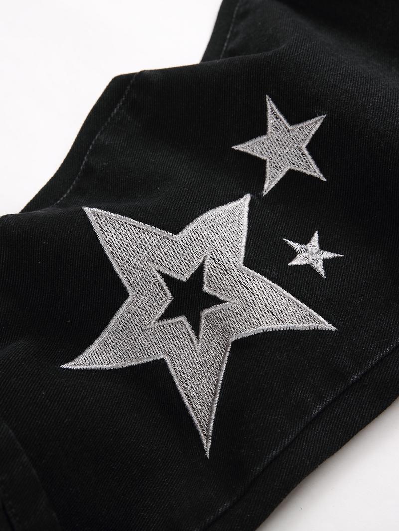 Men's Straight-Leg Ripped Jeans Four Seasons Comfortable Casual Black light blue dark blue gray Slim Fit Vintage Pantalones Para Hombre Washed Denim Pants in Various Colors