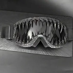 1pc Oversized Women Ski Goggles, Full Coverage Anti-Fog Protection Fashionable Soft Frame Snowmobile ATV Karting Hiking Sandproof Anti-Splash Windproof Adjustable Strap (Original Product With Registered Design Patent, Please Do Not Copy) high-end woman