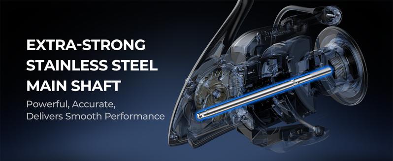 KastKing ReKon Saltwater Spinning Reel – Up to 55LBs Max Drag Big Game Fishing Reel - Innovative NyliTech Body- Water Resistant - MaxiDur 5+1+1 Corrosion-Resistance Bearing System