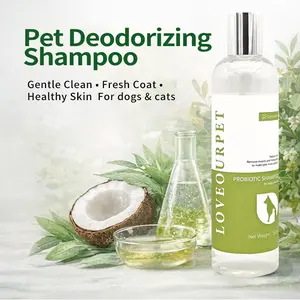 LoveOurPet Dog&Cat Shampoo and Conditioner puppy shampoo gentle shampoo Nourish & Detangle for Silky Soft Coat Probiotic Deodorization Deep-Cleaning, pH-Balanced Formula 300ml