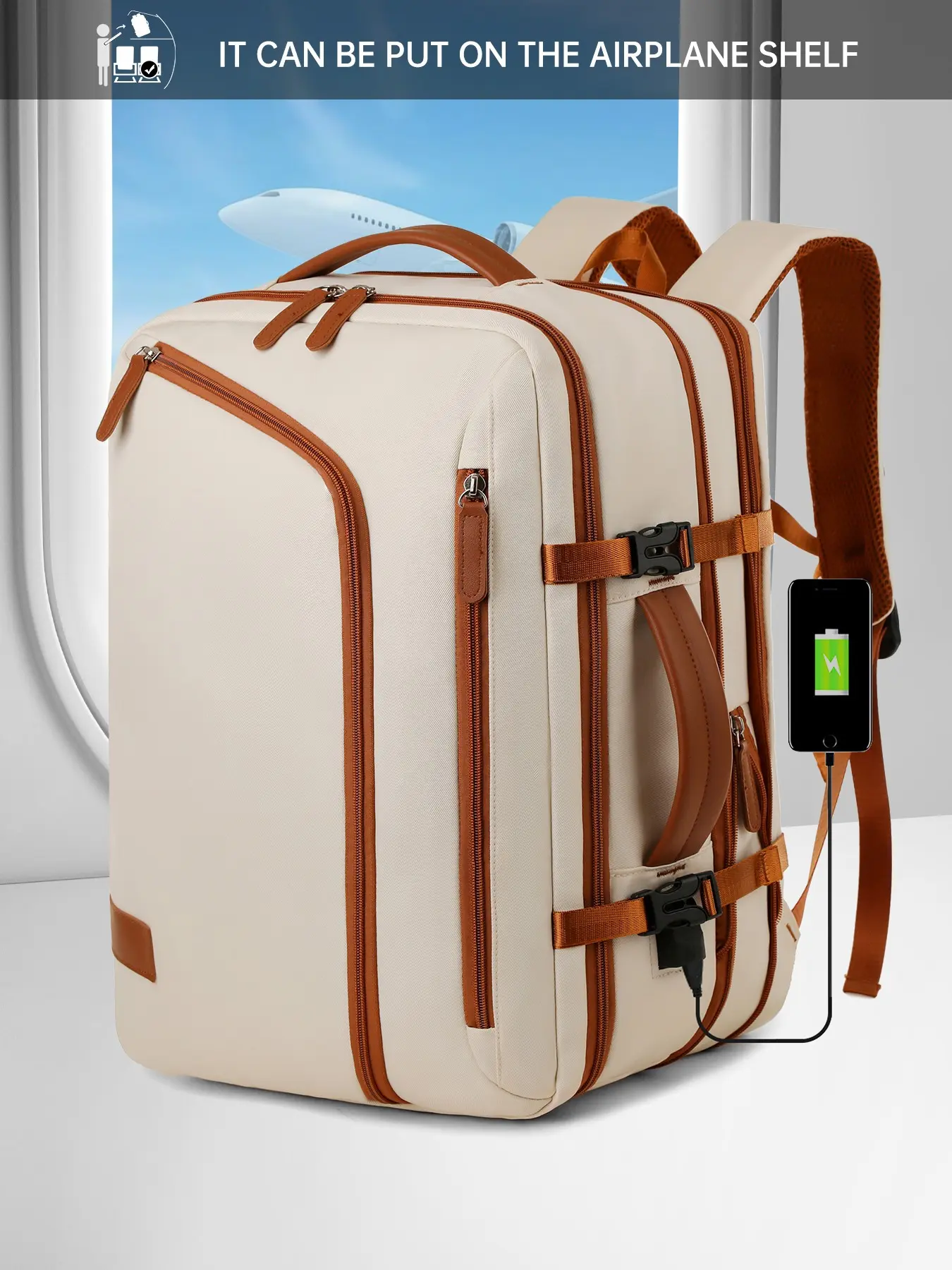 Ryanair Cabin Bags 40x30x20, Large Capacity Hiking & Airline Carry-On, Women’s/men’s Business/commuter/laptop Bag, All-Seasons, Travel Duffels, Travel Lightweight Bag, Hand Luggage Bag