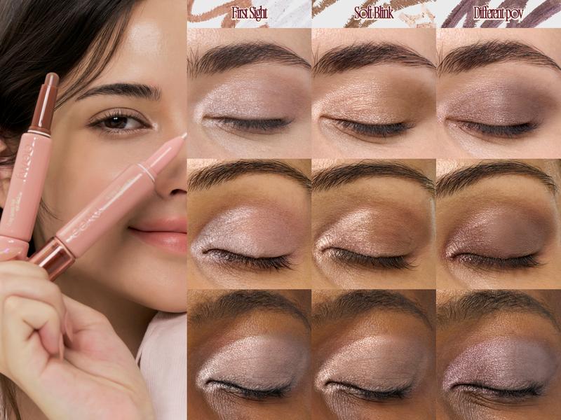 fwee Long-Lasting Dual Coloring Stick Eye Shadow, DeepFocus | Multi-Use Eye Makeup | All-in-one dual shadow | Powdery finish, Matte shadow, Shimmer | 1.2g