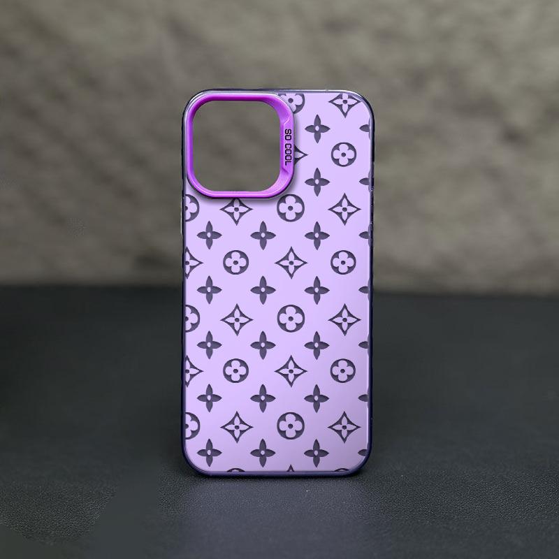 Classic Floral Patterns TPU Laser Craft Phone Case for iPhone 17 16 15 14 13 12 11 Anti-Drop Protective Cover