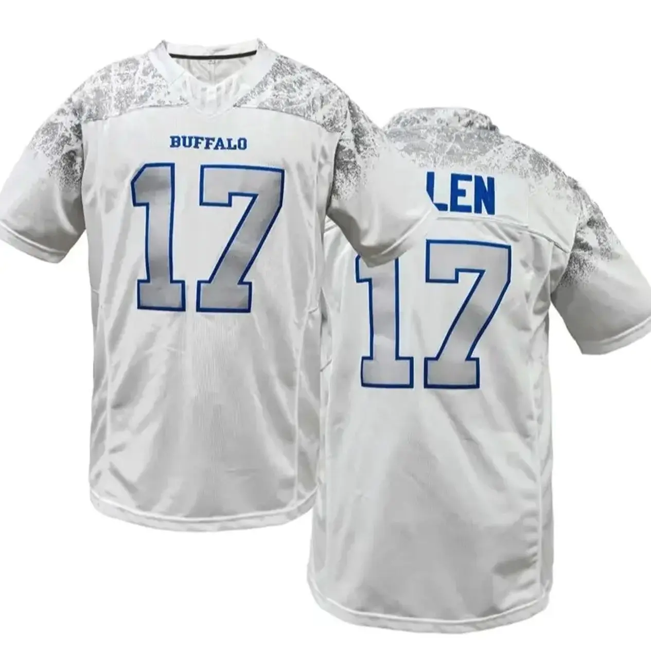 Allen #17 Buffalo Football Jersey White Game Day Shirt for Men Women, Buffalo Rugby Sports Shirt - Unisex, Athletic Top, Suitable for All Seasons, Casual, Training Rugby Enthusiasts, Athletic Training Apparel