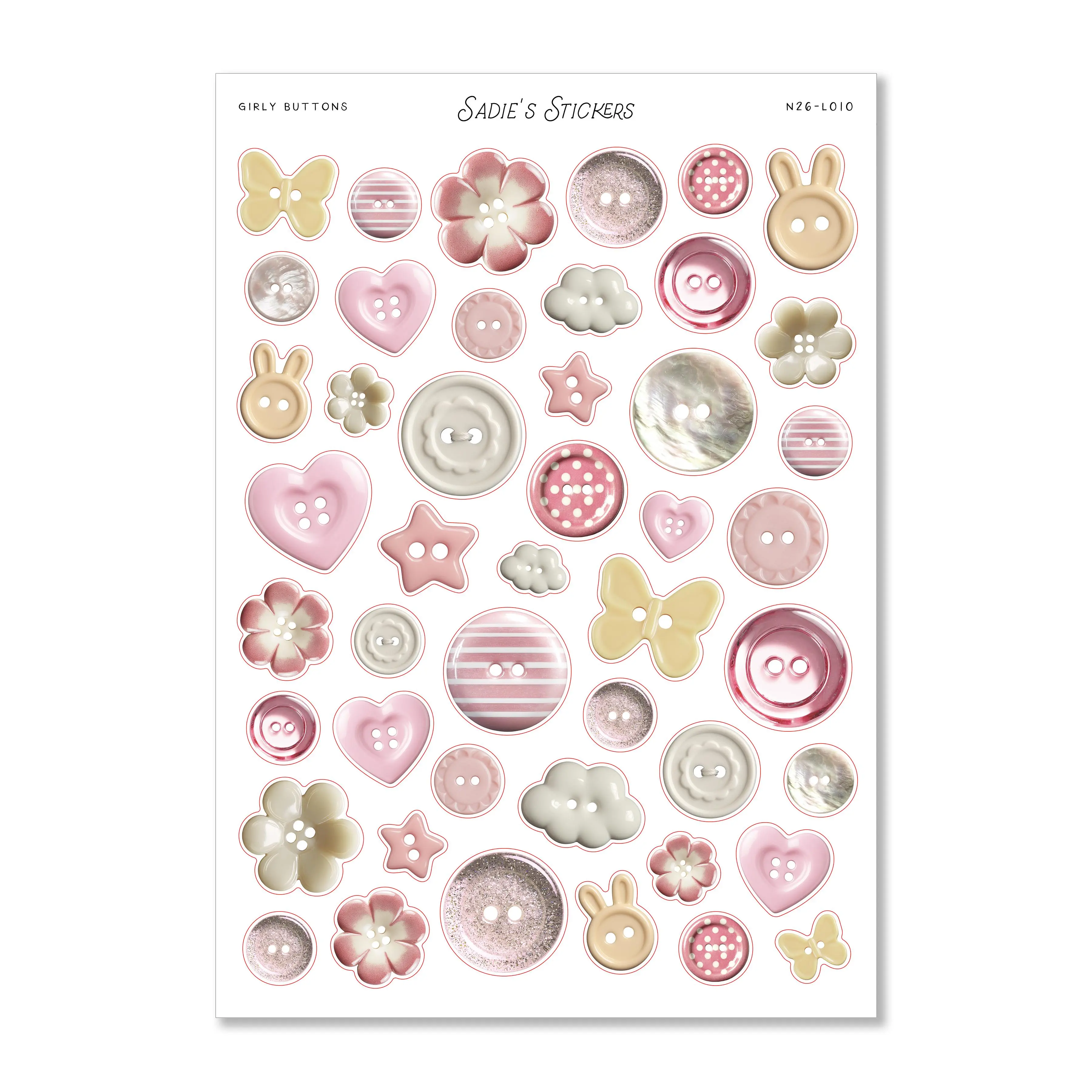 Girly Buttons • Trinkets & Tidbits