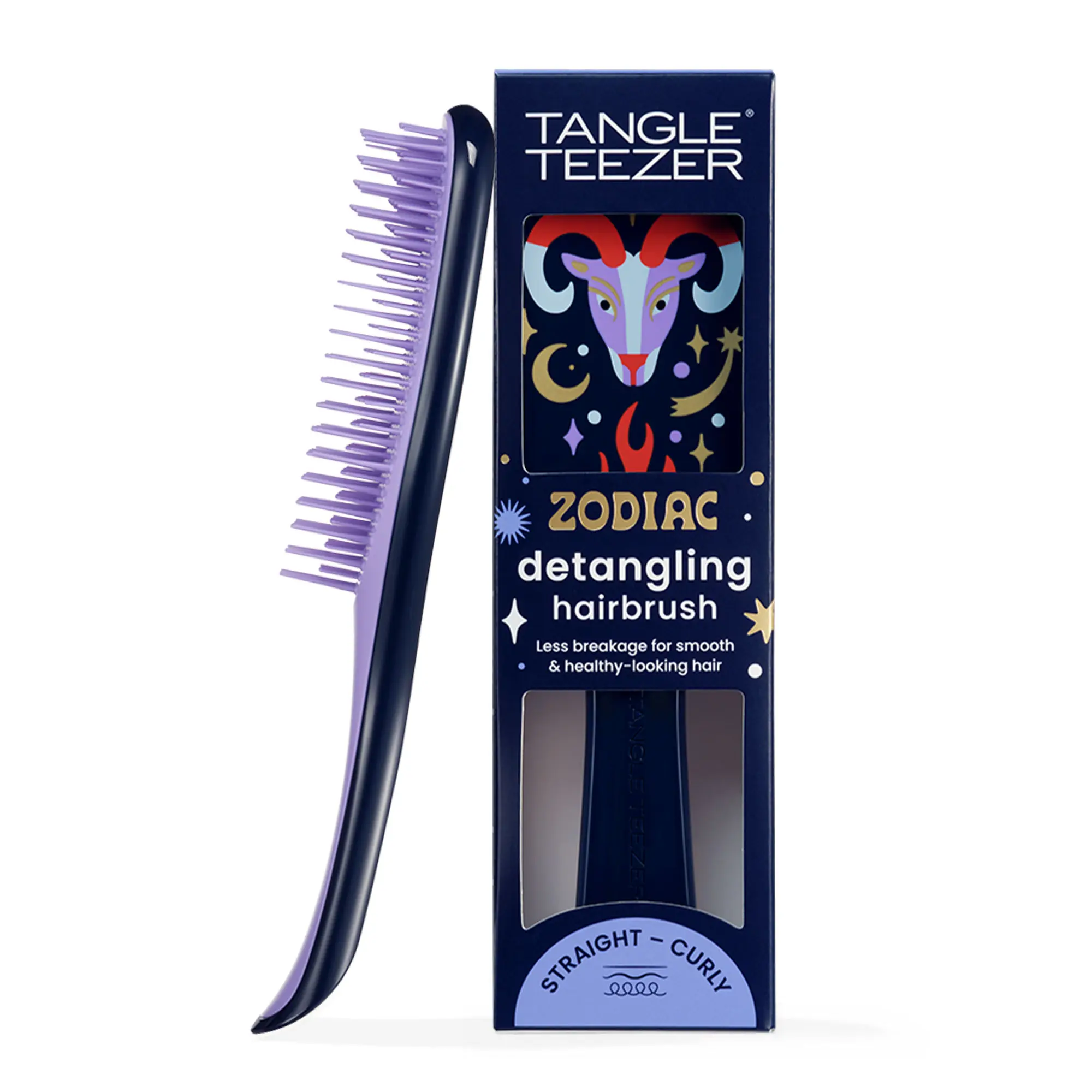 Tangle Teezer Zodiac Ultimate Detangler Hairbrush - For Wet & Dry Hair, Eliminates Knots, Reduces Breakage, Suitable for All Hair Types (Aries)