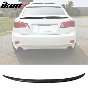 Trunk Spoiler Wing for Lexus IS250 IS350 Sedan 2006-2013 SP Style Black PU