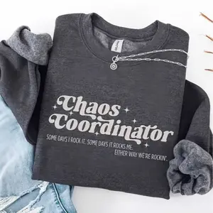 Chaos Coordinator Retro Sweatshirt or Short Sleeve T-SHIRT, ESE Teacher, Special Education Staff, Sped Graduation Gift Crewneck Medium