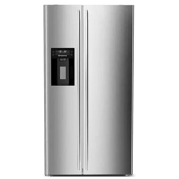 Kismile 20 Cu.Ft Side-by-Side Refrigerator with Ice Maker, Frost-Free Full-Size Freestanding Fridge with Separate Freezer, Stainless Steel for Home/Kitchen