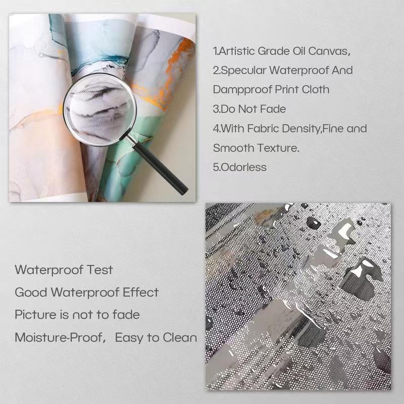 Highland Cute Cow Pattern Unframed Canvas Painting 50x100 cm Modern Home Decor Art for Living Room Bedroom Study Room Ornaments Wildlife Theme Durable Material