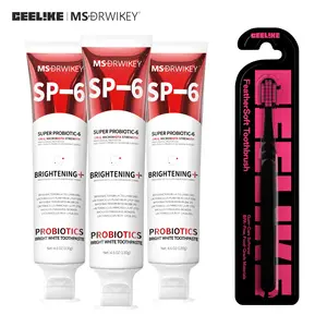 【live only】MS-DRWIKEY | CEELIKE Oral Care 4-Piece Set – 3× SP-6 Probiotic Toothpaste + 1 Toothbrush | Deep Clean & Complete Oral Care