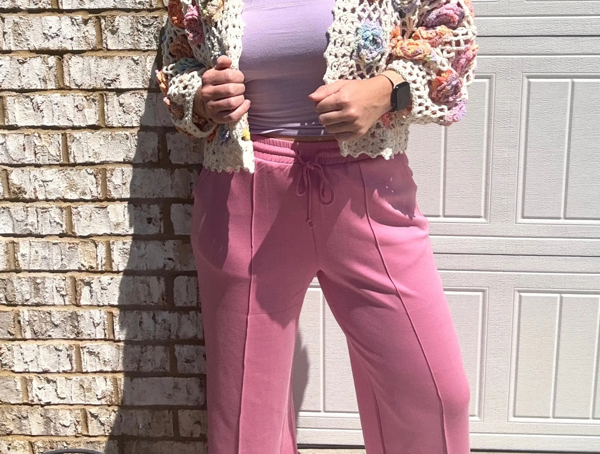 Soft Bubblegum Flare Pants