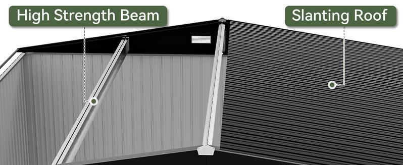[Deal] Aoxun Outdoor Metal Storage Shed with Base, Lockable Door & Sloped Roof, Weather-Resistant Utility Shed for Garden, Patio & Backyard Astronaut Nebula   Star
