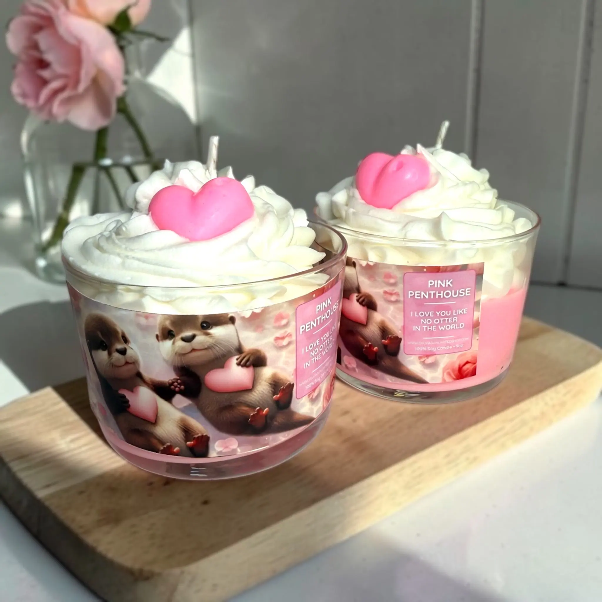 Pink Penthouse Dessert Candle - 100% Soy Candle
