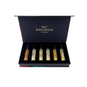 Amouroud Balanced Discovery Set - (6) 2.5 ml spray vials - Golden Oud  - La Rose Noir  - Dark Orchid  - Sunset Oud  - Lunar Vetiver  - Himalayan Woods