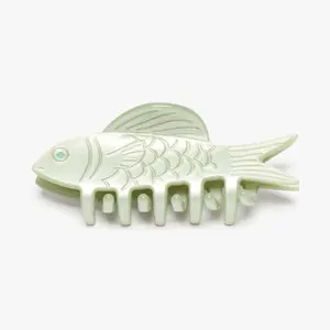 Jade Green Fish Mini Clip Rhinestones