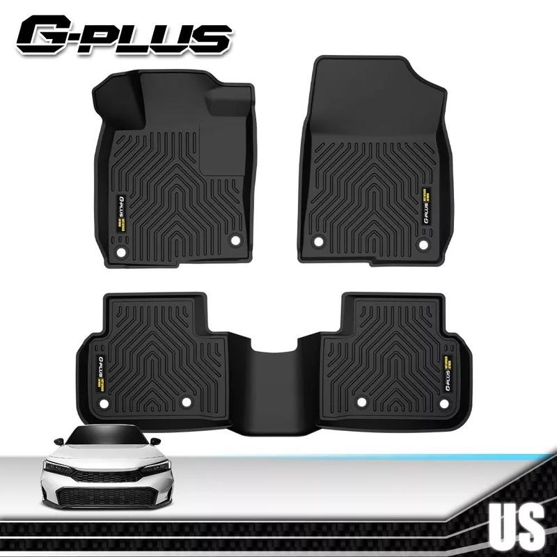 TPE Floor Mats for Honda Civic 2006-2025 Sedan&Hatchback,All Weather protecetion Rubber Liners,Waterproof and Easy to Clean